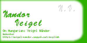 nandor veigel business card